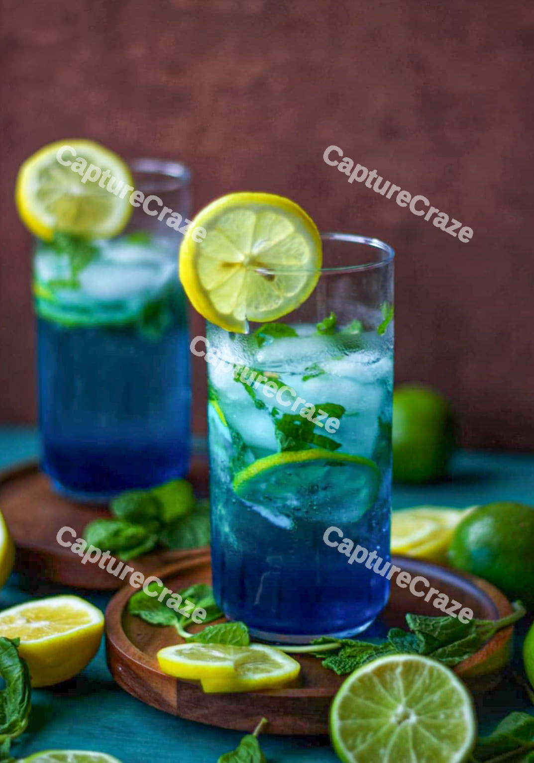 Exotic cocktail with lime